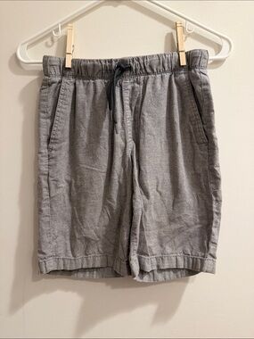 Old Navy Boys Heather Gray Athletic Drawstring Shorts